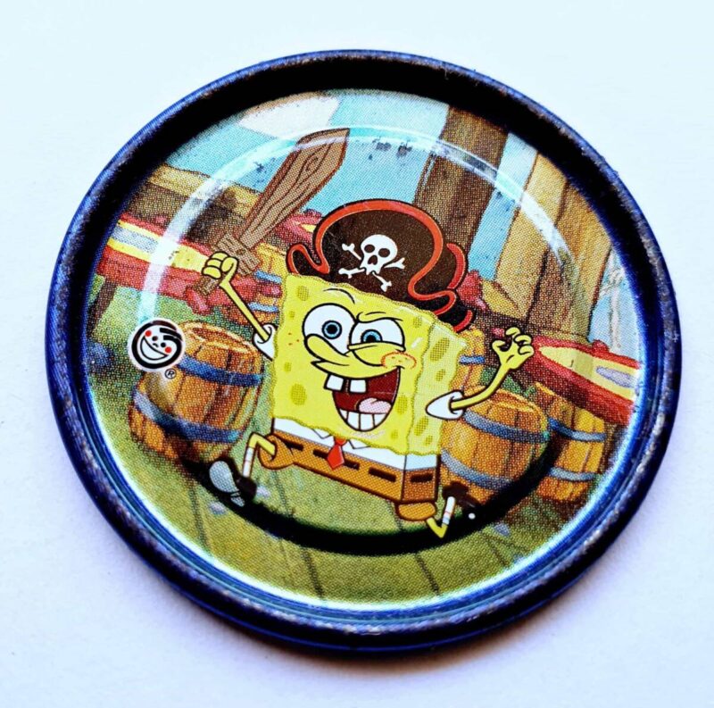 Bob Esponja (Evercrisp, 2003): Nº12 Tazo Metalix (Excelente Estado)