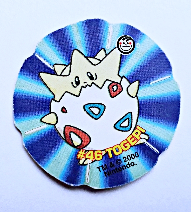 Pokémon 2-3D: Togepi (Tazo) (Evercrisp, 1999) (Excelente Estado)