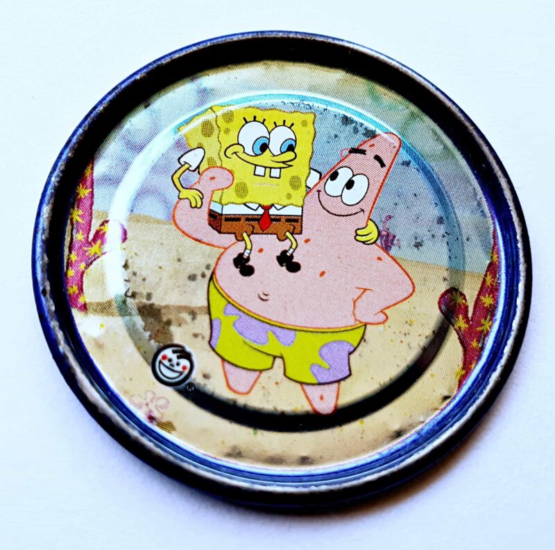 Bob Esponja (Evercrisp, 2003): Nº28 Tazo Metalix (Excelente Estado)