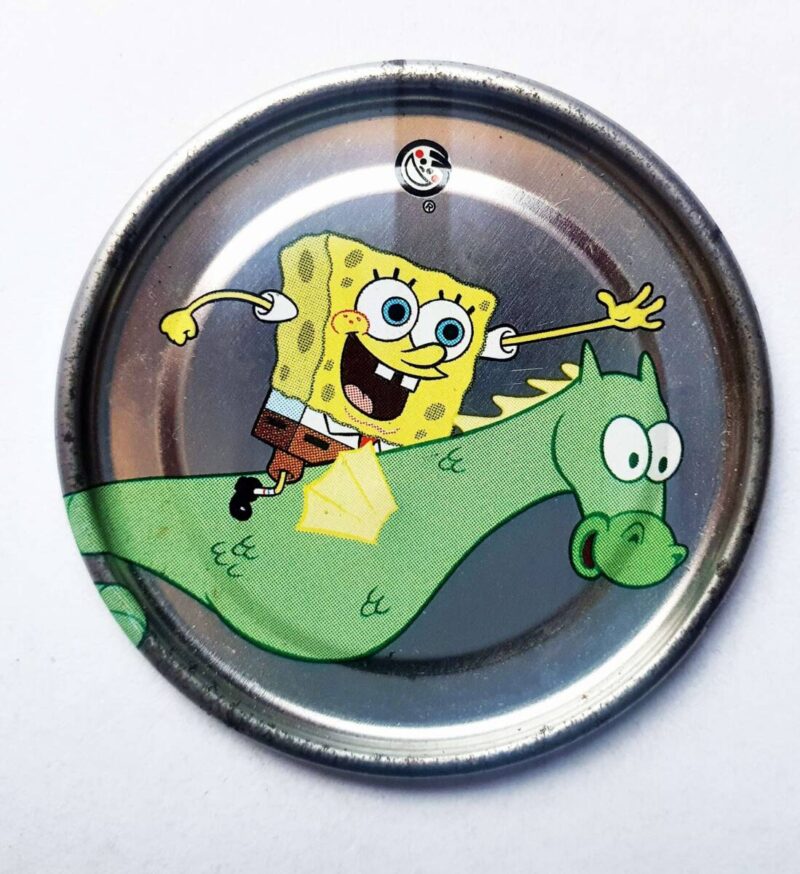 Bob Esponja 2 (Evercrisp, 2003): Nº77 Tazo Metalix (Excelente Estado)