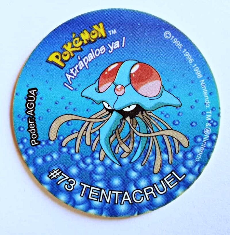 Pokémon 2 (Evercrisp, 1999): Nº73 (Tazo Tentacruel) (Excelente Estado)