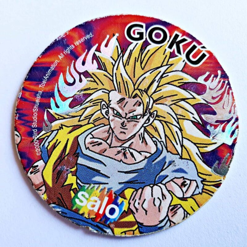 Dragon Ball Z6 (Salo, 2000): Nº07 Goku SS3 Especial (Tazo) (Excelente Estado)