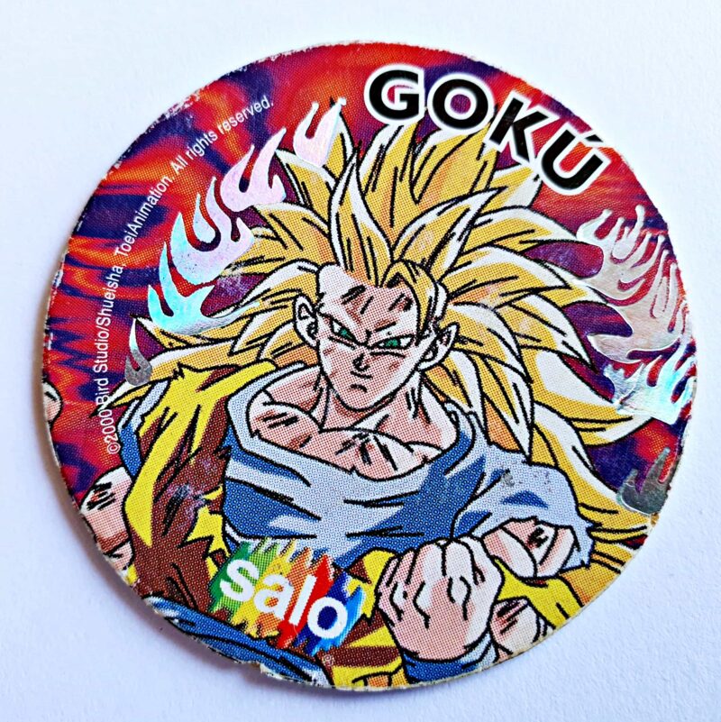 Dragon Ball Z6 (Salo, 2000): Nº07 Goku SS3 Especial (Tazo) (Excelente Estado)