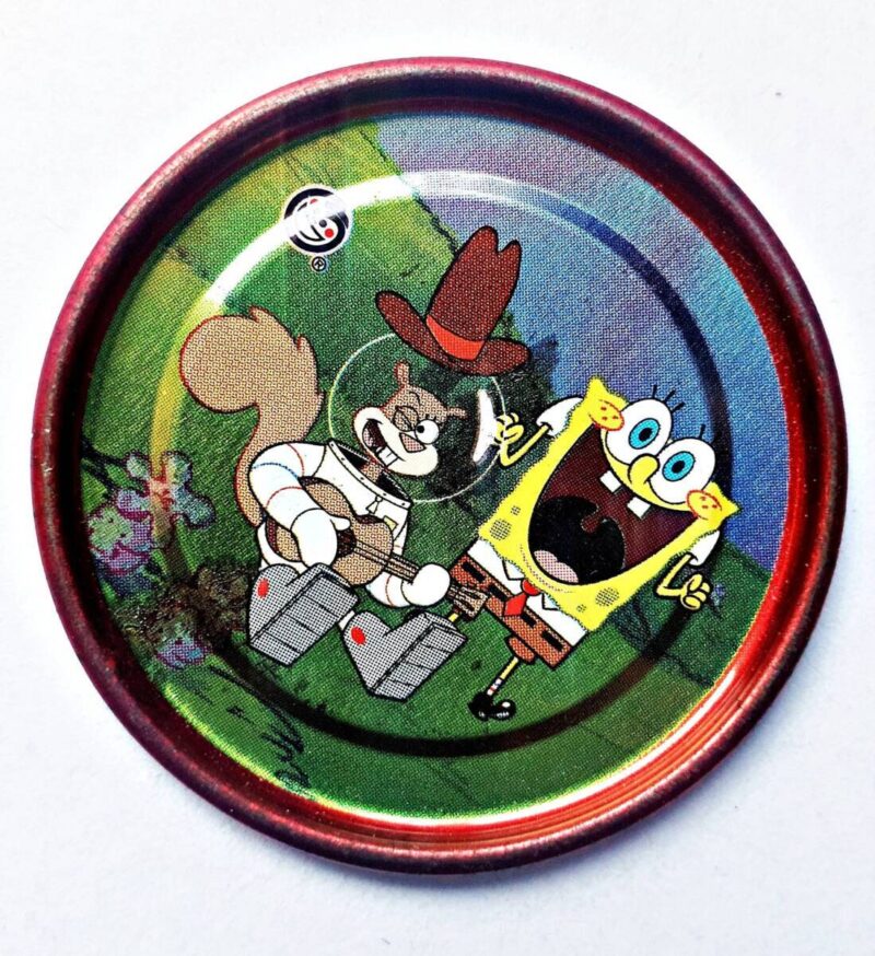 Bob Esponja 2 (Evercrisp, 2003): Nº62 Tazo Metalix (Excelente Estado)