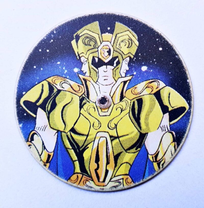 Caballeros Del Zodiaco (Evercrisp, 1995): Nº27 Geminis (Tazo) (Excelente Estado)