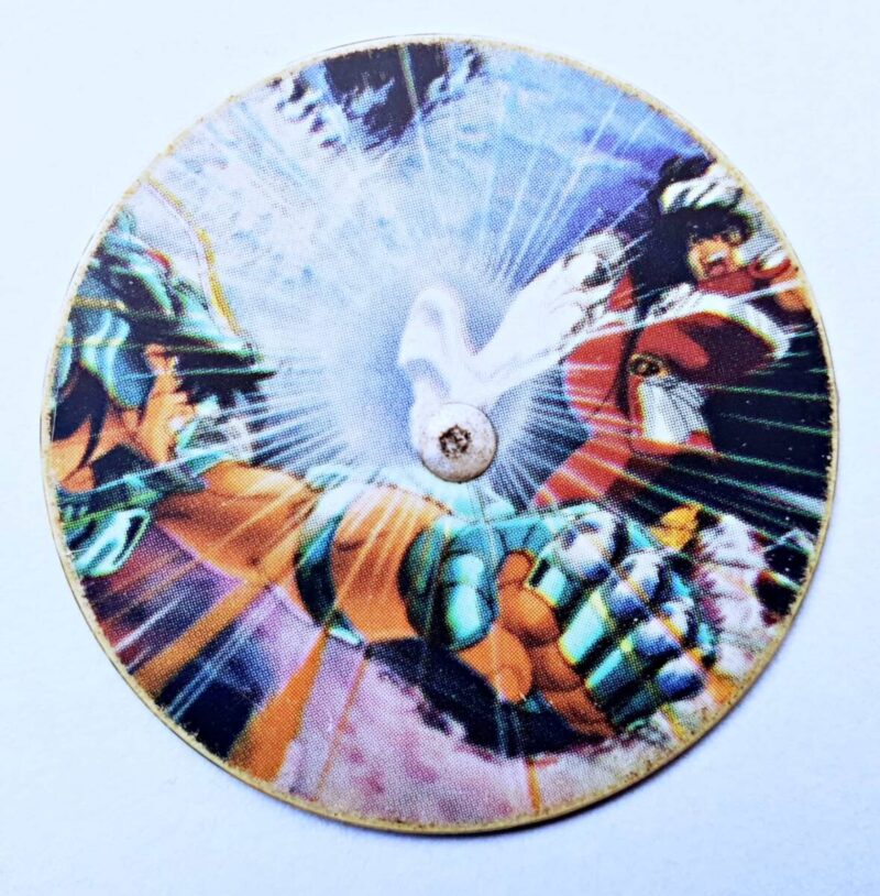 Caballeros Del Zodiaco (Evercrisp, 1995): Nº22 Pegaso y Dragon (Tazo) (Excelente Estado)