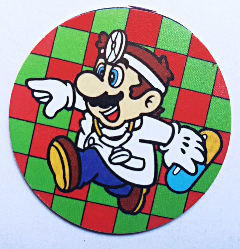 Mario Bros (Barcel, 1995): Maxi Nº07 (Tazo) (Excelente Estado)