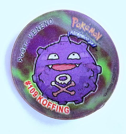 Pokémon Gold & Silver: Koffing (Tazo) (Evercrisp, 1999) (Normal Estado)