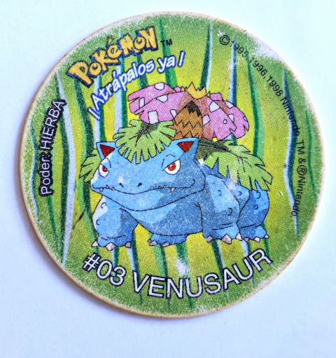Pokémon 2 (Evercrisp, 1999): Nº03 (Tazo Venusaur) (Normal Estado)