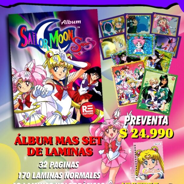 . 1 Álbum En Preventa: Sailor Moon Super S: Álbum Completo A Pegar