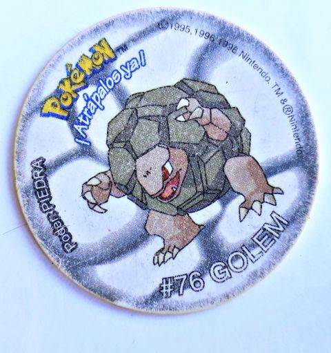 Pokémon 2 (Evercrisp, 1999): Nº76 (Tazo Golem) (Normal Estado)