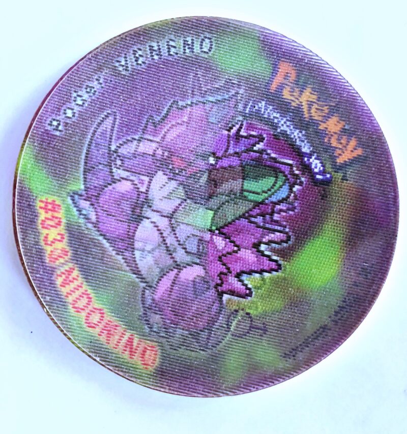 Pokémon Gold & Silver: Nidoran, Nidorino, Nidoking ♂ (Tazo) (Evercrisp, 1999) (Normal Estado)