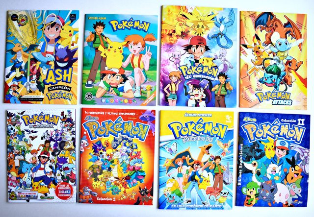 . PROMO Pokémon Moderna [Colección]: 8 Álbumes Completos A Pegar