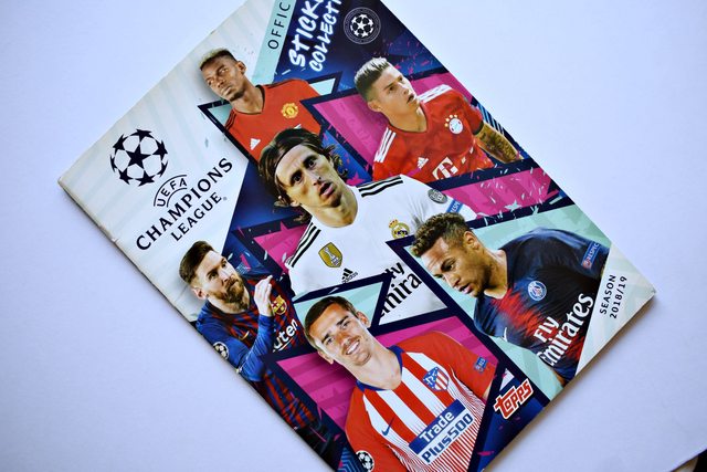 UEFA Champions League 2018-2019 (Panini, 2018): Álbum Vacío (Sin láminas)