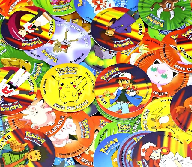 Pokémon, Tazos 1ra Generación [Colección Completa] V2