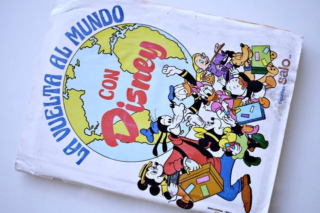 Disney, La vuelta al mundo con Disney (Salo, 1984): Álbum Completo (Con todas sus láminas pegadas)
