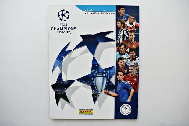 UEFA Champions League 2012-2013 (Panini, 2012): Álbum Vacío (Sin láminas)