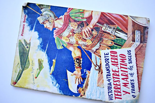 Historia del transporte terrestre, aéreo y maritimo a lo largo de los siglos - Primera Serie (Codarte, 1956): Álbum Vacío (Sin láminas)
