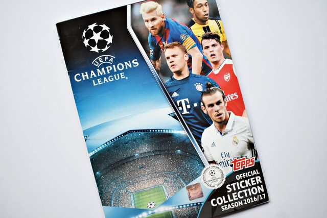 UEFA Champions League 2016-2017 (Topps, 2016): Álbum Completo (Con todas sus láminas pegadas)