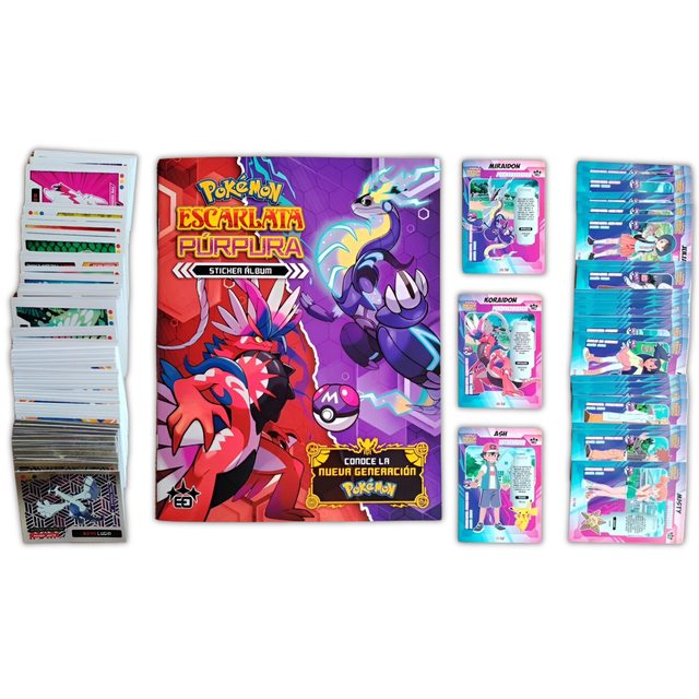 Pokémon Escarlata y Purpura: Álbum Completo A Pegar
