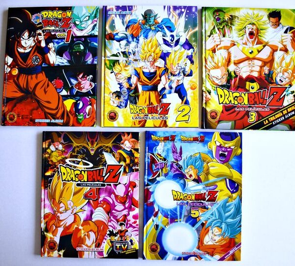 . PROMO Dragon Ball Películas [Tapa Dura] [Colección]: 5 Álbumes Completos A Pegar [Últimas Unidades] foto 1