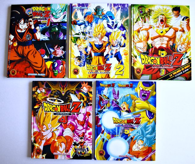 . PROMO Dragon Ball Películas [Tapa Dura] [Colección]: 5 Álbumes Completos A Pegar [Últimas Unidades]