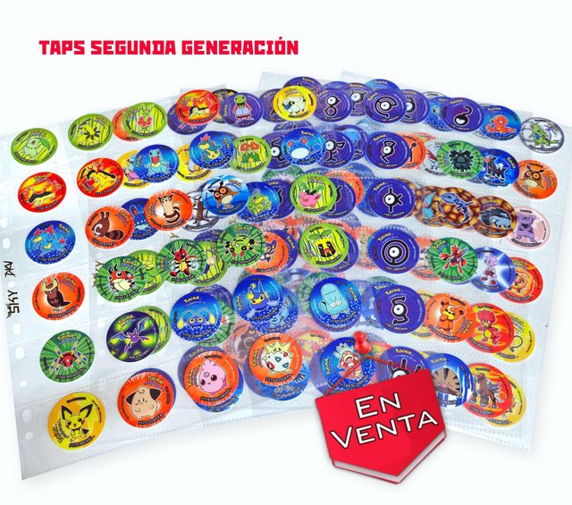 Pokémon, Tazos 2ra Generación [Colección Completa]
