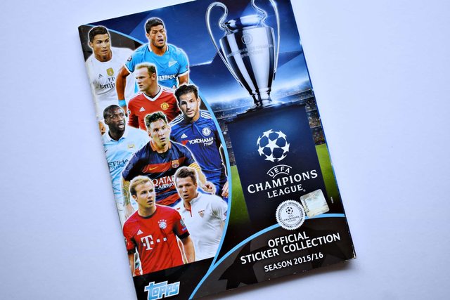 UEFA Champions League 2015-2016 (Topps, 2015): Álbum Vacío (Sin láminas)