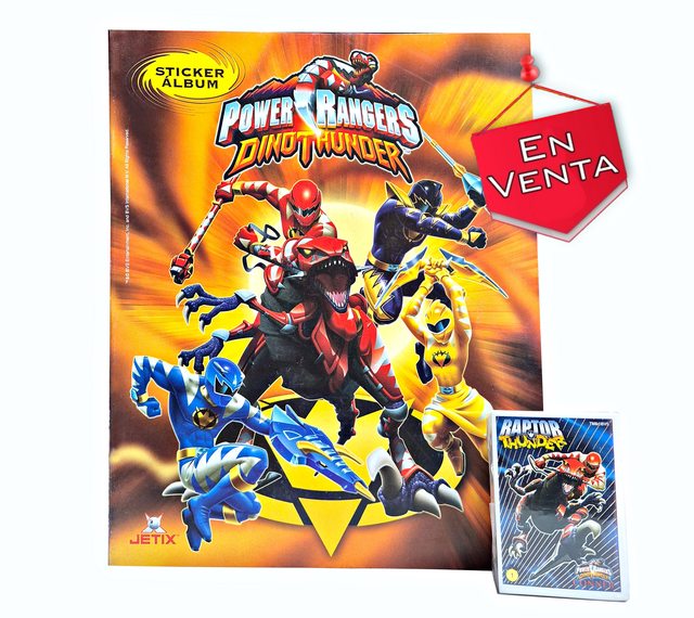 Power Ranger Dino Thunder: Álbum Completo A Pegar