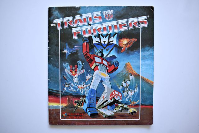 Transformers (Panini, 1986): Álbum Completo (Con todas sus láminas pegadas)