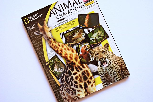 National Geographic Animal Champions (Panini, 2004): Álbum Completo (Con todas sus láminas pegadas)