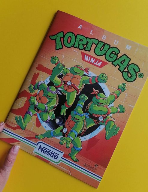 TORTUGAS NINJA (Don Comic, 1990): Álbum Completo (Con láminas impresas)