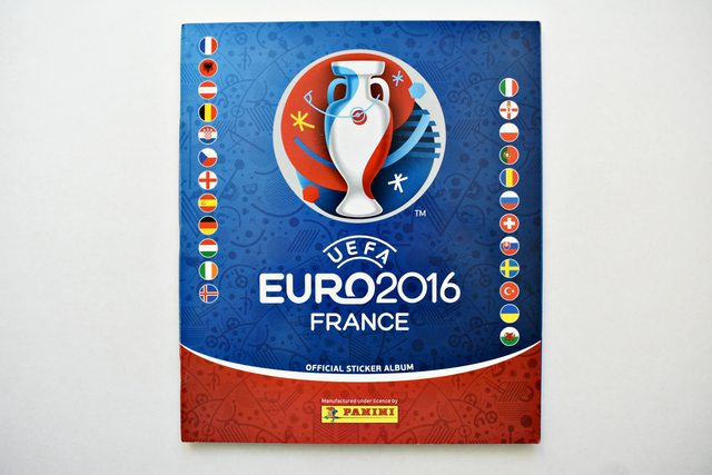 UEFA Euro 2016 France 2016 (Panini, 2016): Álbum Vacío (Sin láminas)