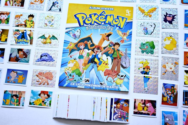 Pokémon, Kanto Liga: Álbum Completo A Pegar