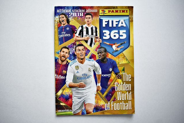 FIFA 365 2018 (Panini, 2017): Tiene 34 Láminas (Álbum)