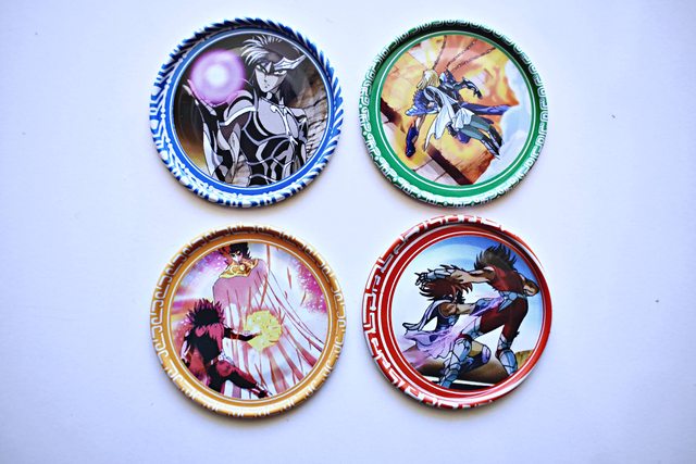 Caballeros del Zodiaco, Tazos Colección V°6 METALICOS [Saint Seiya: Taps]