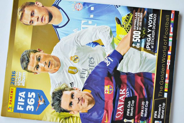 FIFA 365 2016 (Panini, 2015): Tiene 168 Láminas (Álbum)