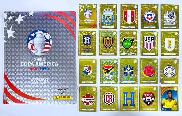Copa América 2024 [Tapa Dura] PLATEADO (Panini): Álbum Completo A Pegar
