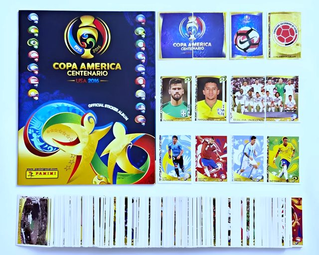 Copa América 2016 Centenário USA: Álbum Completo A Pegar