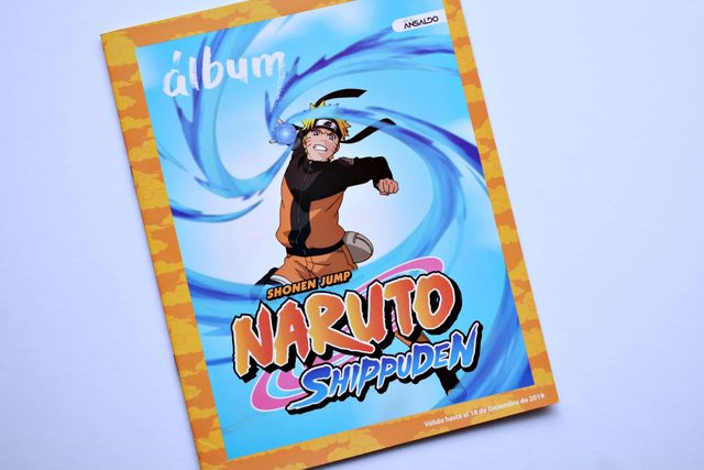 Naruto Shippuden Shonen Jump (Ansaldo, 2019): Álbum Vacío (Sin láminas)