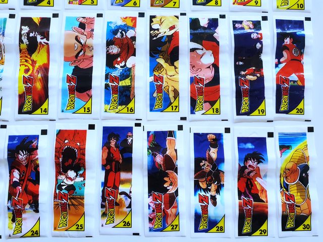DBZ 3: 4 Stickers Chicles [A Pegar] (Pack) [1998, Salo]