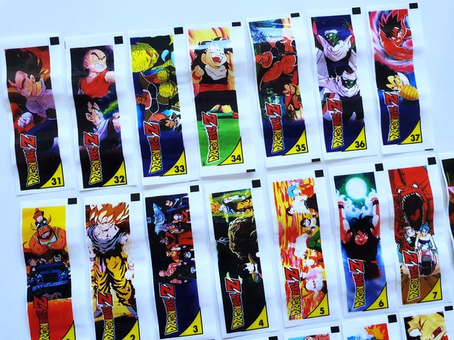 DBZ 3: 37 Stickers Chicles [Coleccion Completa] (Pack) [1998, Salo]