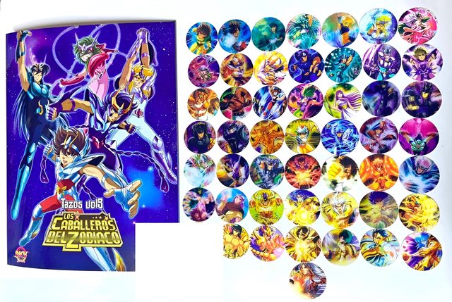 Caballeros del Zodiaco, Tazos Colección V°3 3D [Saint Seiya: Taps]