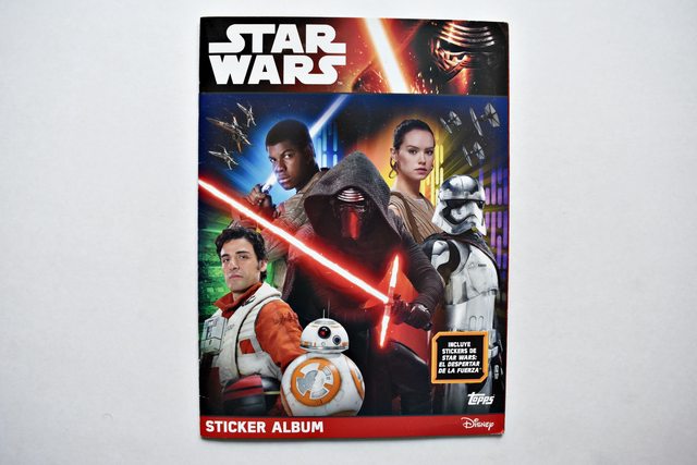 Star Wars The Force Awakens (Topps, 2016): Álbum Completo (Con todas sus láminas pegadas)