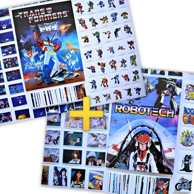 . Álbum Promo: Robotech + Transformers [ Álbumes Completos A Pegar]