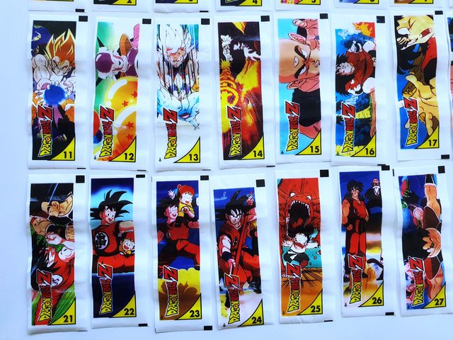 DBZ 3: 4 Stickers Chicles [Reciclados] (Pack) [1998, Salo]