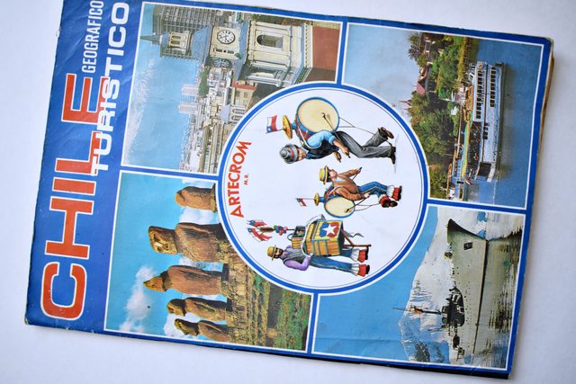 Chile Geografico y Turistico (Artecrom, 1975): Tiene 80 Láminas (Álbum)