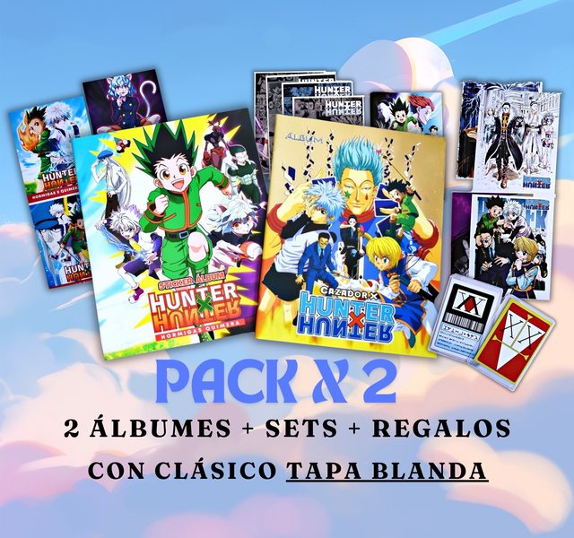 . PROMO Hunter X [Colección]: 2 Álbumes Completos A Pegar [Últimas Unidades]