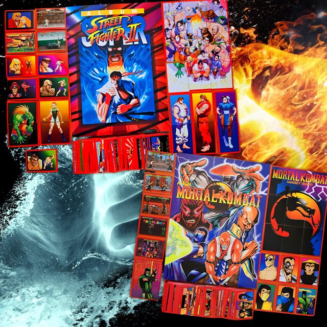 . Street Fighter VS Mortal Kombat: Álbum Completo A Pegar