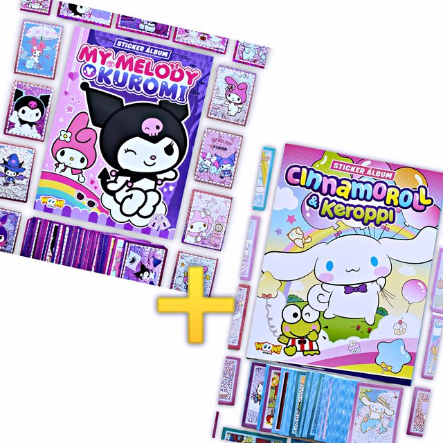 . Álbum Promo: Kuromi + Cinnamoroll: Completos A Pegar